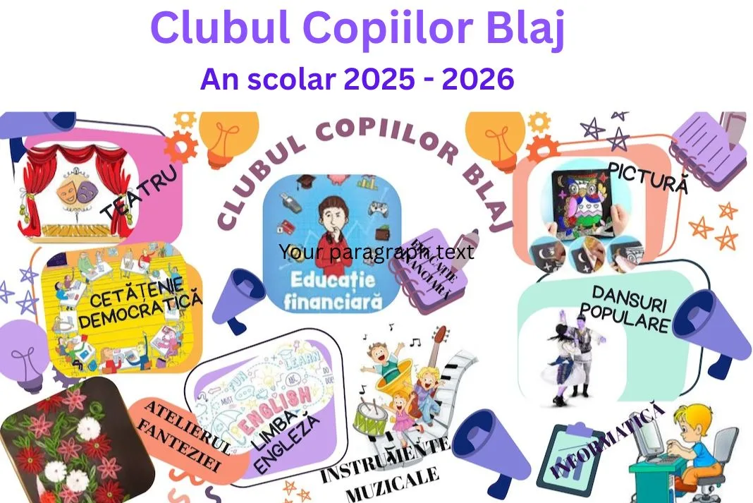 inscrieri la clubul copiilor blaj an scolar 2025 2026