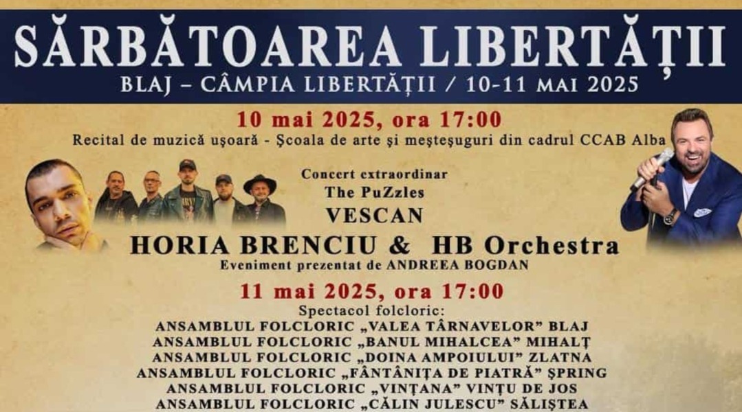 program sarbatoarea libertatii 10 11 mai 2025 pe campia libertatii